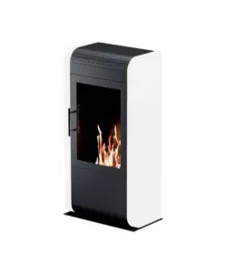 BIOCAMINO DA PAVIMENTO TECNO AIR SYSTEM "RUBY MODELLO GIGA" BIANCO, 3 KW